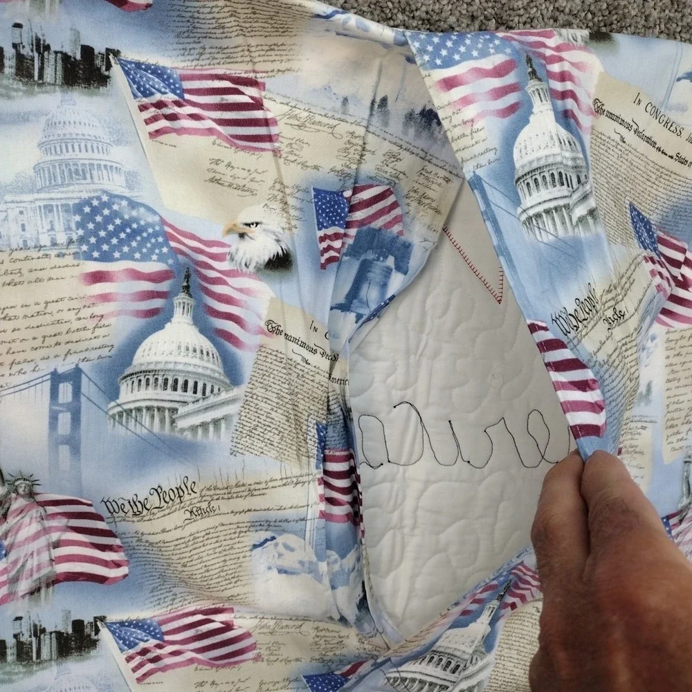 Granny Core Pillow Cover 37x16 in Vintage Home Decorative Patriotic Lumbar Case